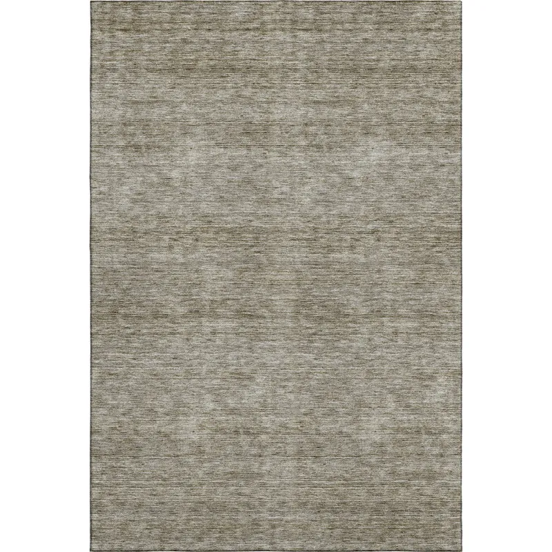 Luxury Washable Indoor/Outdoor Soft Essentials Flax 9\' x 12\' Rug