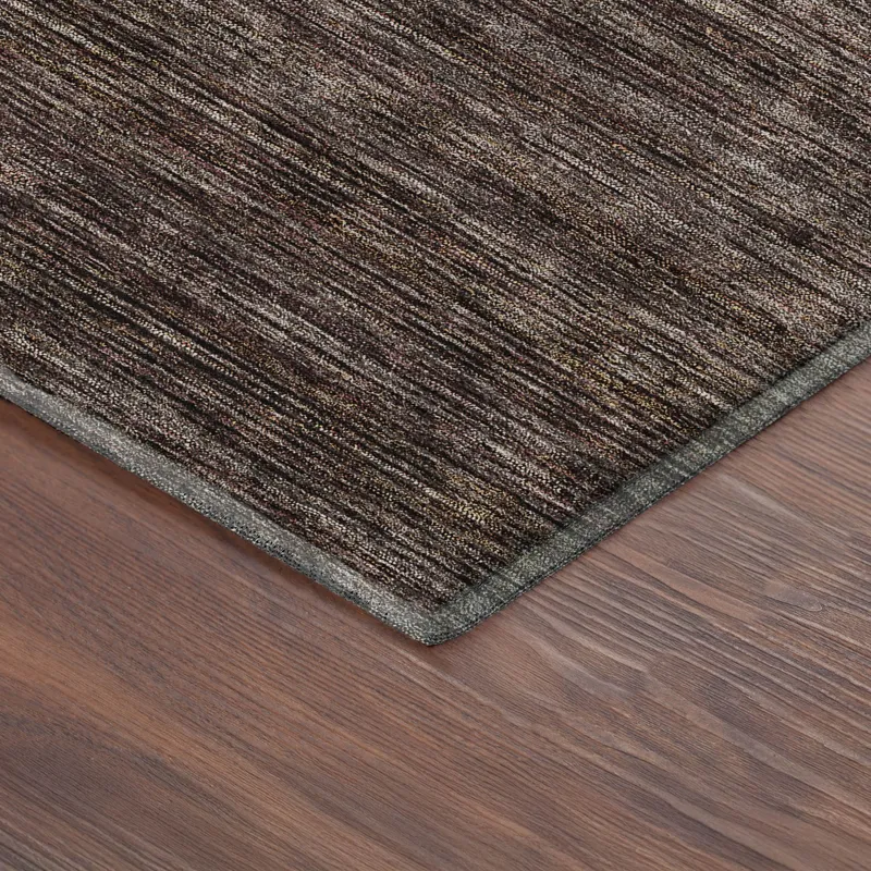 Luxury Washable Indoor/Outdoor Soft Essentials Fudge 5\' x 7\'6\" Rug
