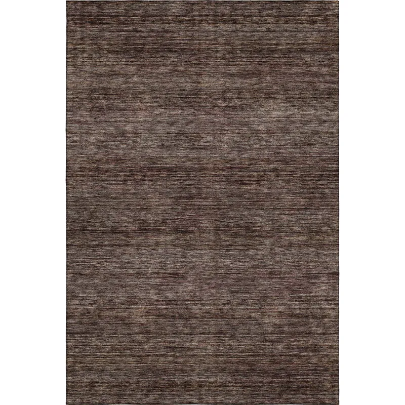 Luxury Washable Indoor/Outdoor Soft Essentials Fudge 5\' x 7\'6\" Rug
