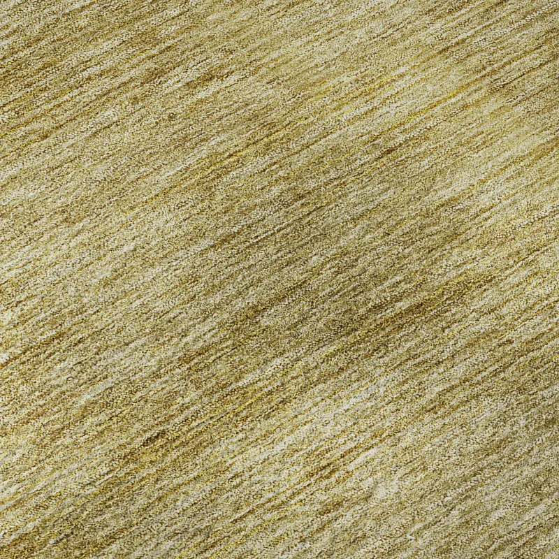 Luxury Washable Indoor/Outdoor Soft Essentials Gold 1\'8\" x 2\'6\" Rug