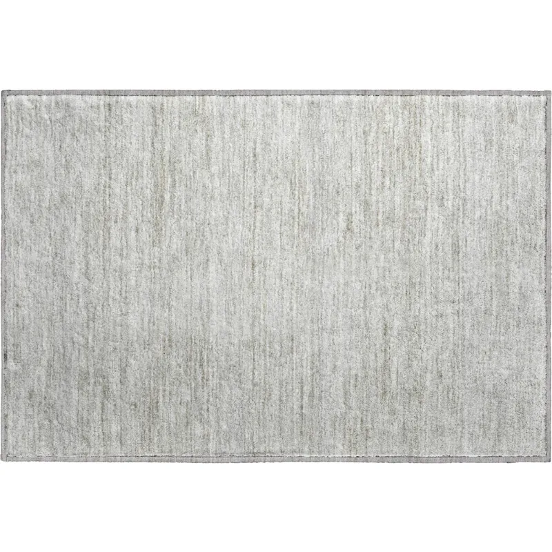 Luxury Washable Indoor/Outdoor Soft Essentials Linen 1\'8\" x 2\'6\" Rug