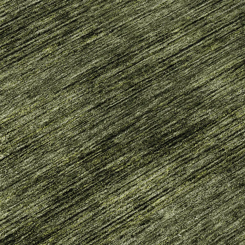 Luxury Washable Indoor/Outdoor Soft Essentials Olive 2\'6\" x 3\'10\" Rug