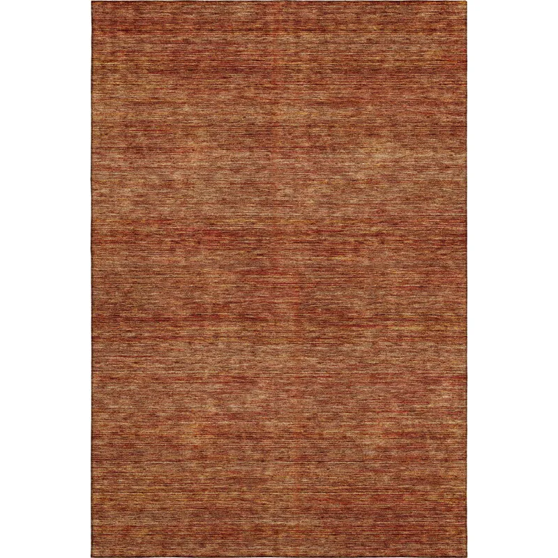 Luxury Washable Indoor/Outdoor Soft Essentials Paprika 9\' x 12\' Rug
