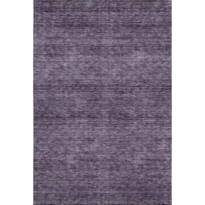 Luxury Washable Indoor/Outdoor Soft Essentials Plum 9\' x 12\' Rug