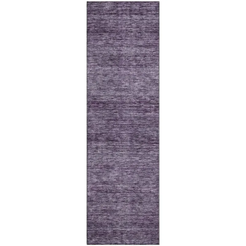 Luxury Washable Indoor/Outdoor Soft Essentials Plum 2\'3\" x 7\'6\" Runner Rug