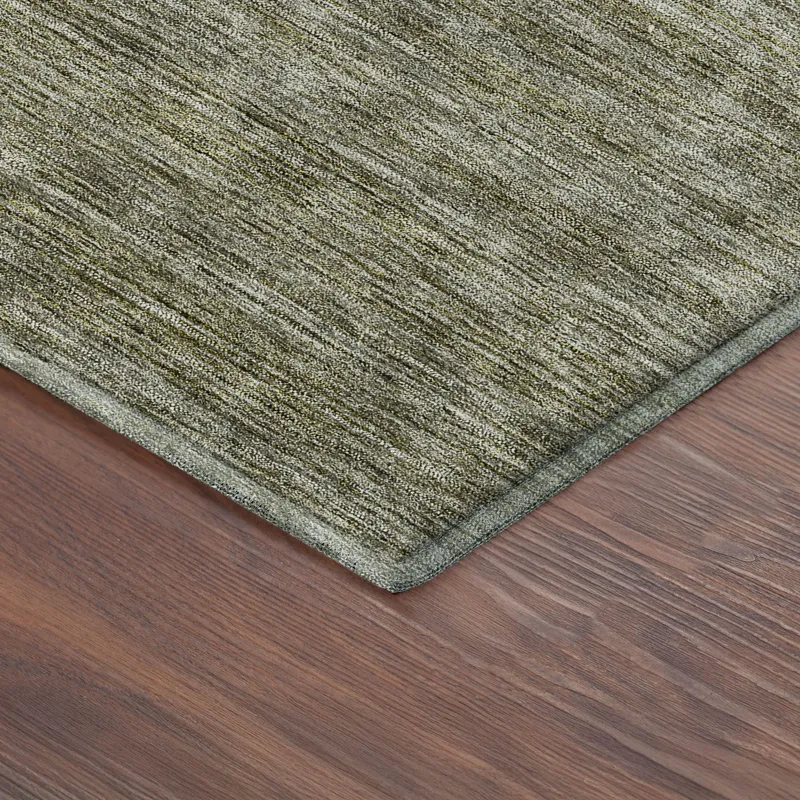 Luxury Washable Indoor/Outdoor Soft Essentials Sage 9\' x 12\' Rug