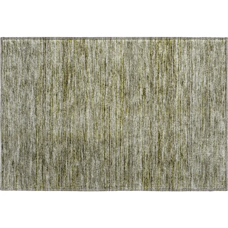 Luxury Washable Indoor/Outdoor Soft Essentials Sage 1\'8\" x 2\'6\" Rug