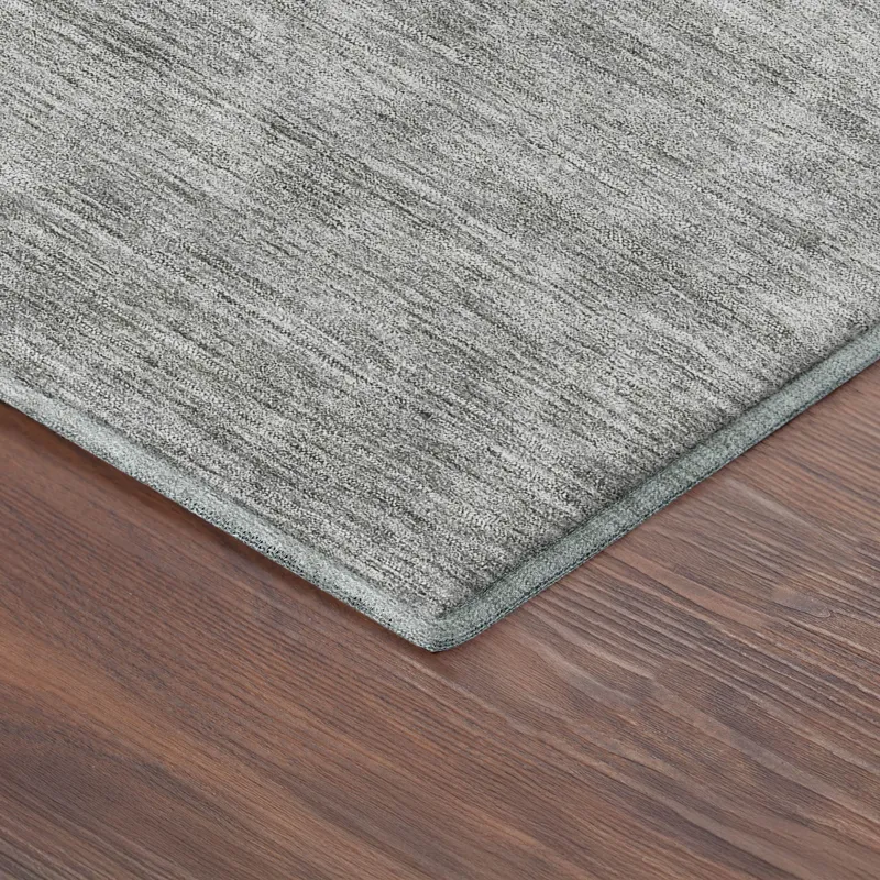 Luxury Washable Indoor/Outdoor Soft Essentials Silver 10\' x 14\' Rug