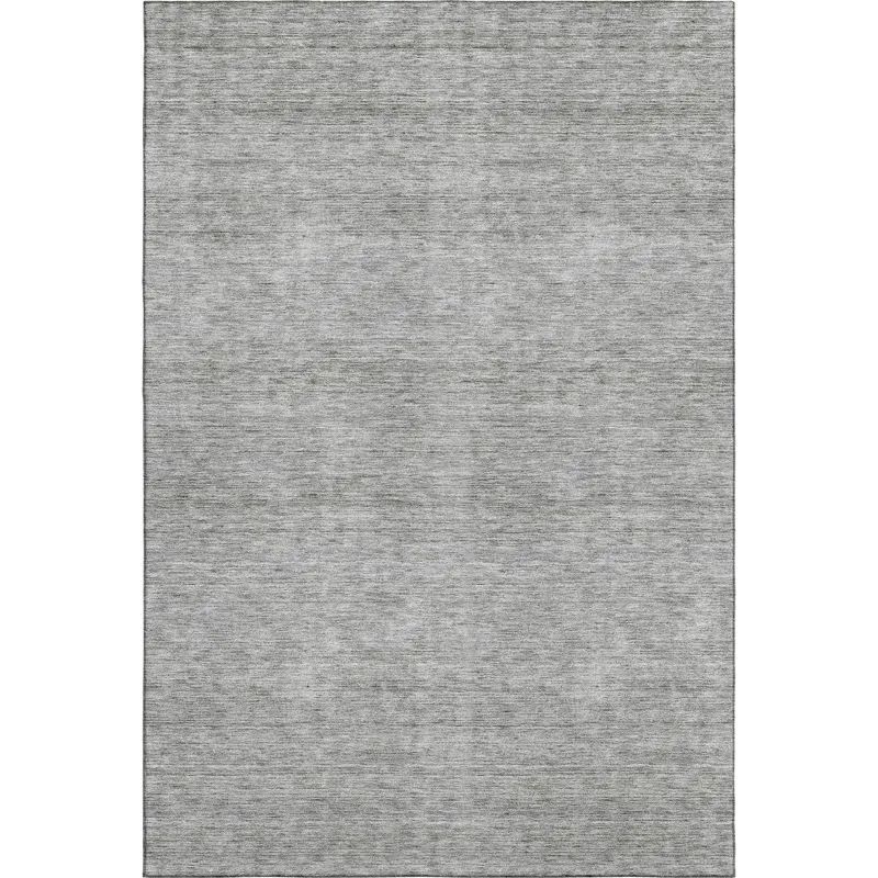 Luxury Washable Indoor/Outdoor Soft Essentials Silver 10\' x 14\' Rug