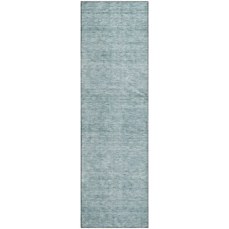 Luxury Washable Indoor/Outdoor Soft Essentials Sky 2\'3\" x 7\'6\" Runner Rug