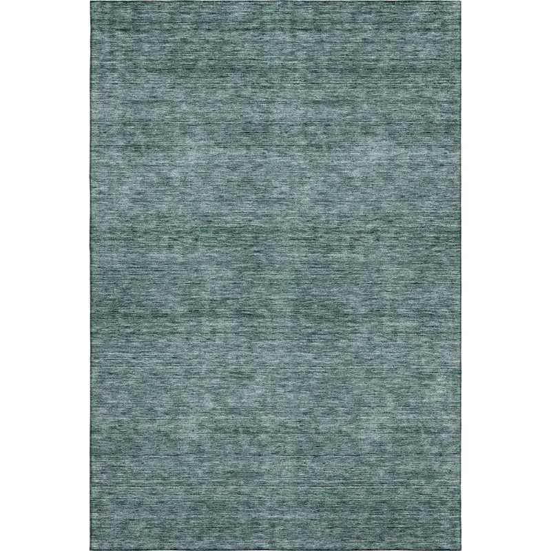 Luxury Washable Indoor/Outdoor Soft Essentials Teal 8\' x 10\' Rug