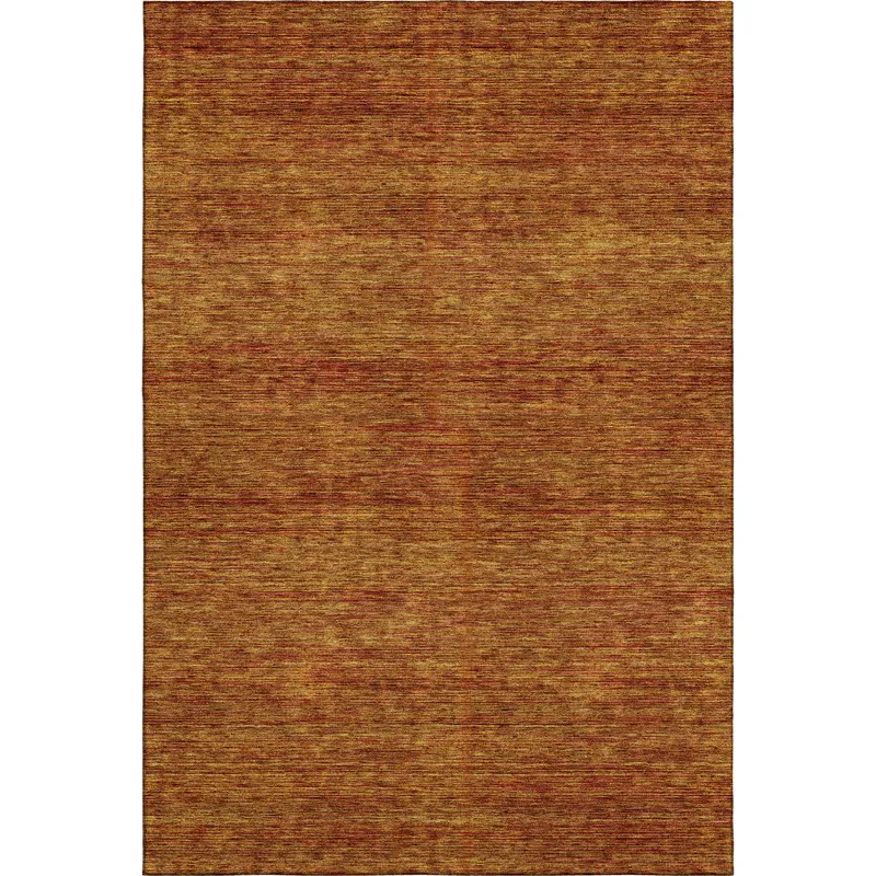 Luxury Washable Indoor/Outdoor Soft Essentials Terracotta 2\'6\" x 3\'10\" Rug