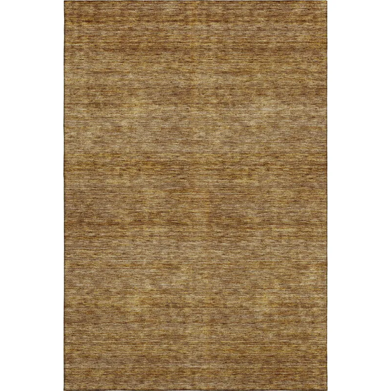 Luxury Washable Indoor/Outdoor Soft Essentials Walnut 9\' x 12\' Rug