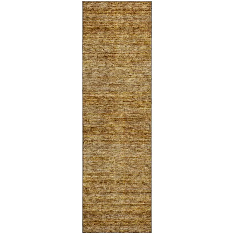 Luxury Washable Indoor/Outdoor Soft Essentials Walnut 2\'3\" x 7\'6\" Runner Rug