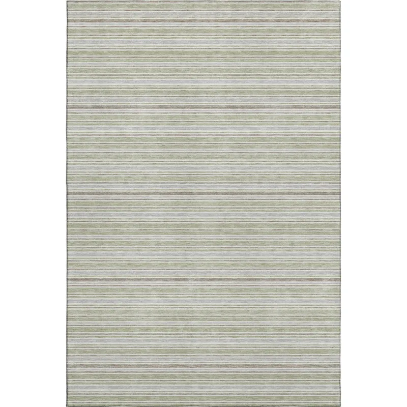 Luxury Washable Indoor/Outdoor Soft Essentials Celery 2\'6\" x 3\'10\" Rug