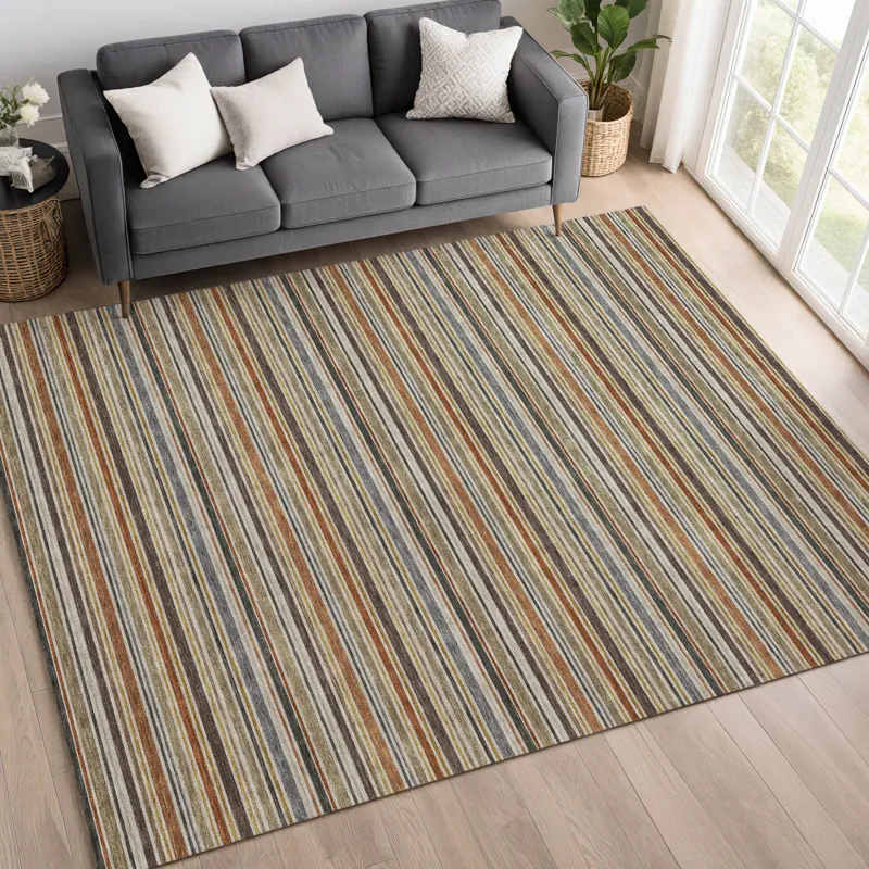 Luxury Washable Indoor/Outdoor Soft Essentials Earth 3\' x 5\' Rug