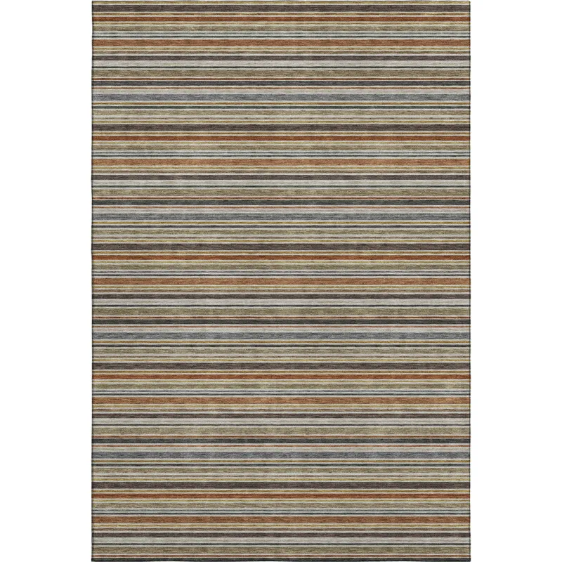 Luxury Washable Indoor/Outdoor Soft Essentials Earth 3\' x 5\' Rug