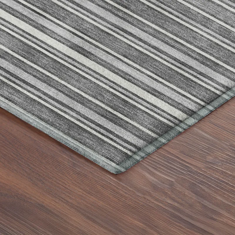 Luxury Washable Indoor/Outdoor Soft Essentials Gray 9\' x 12\' Rug
