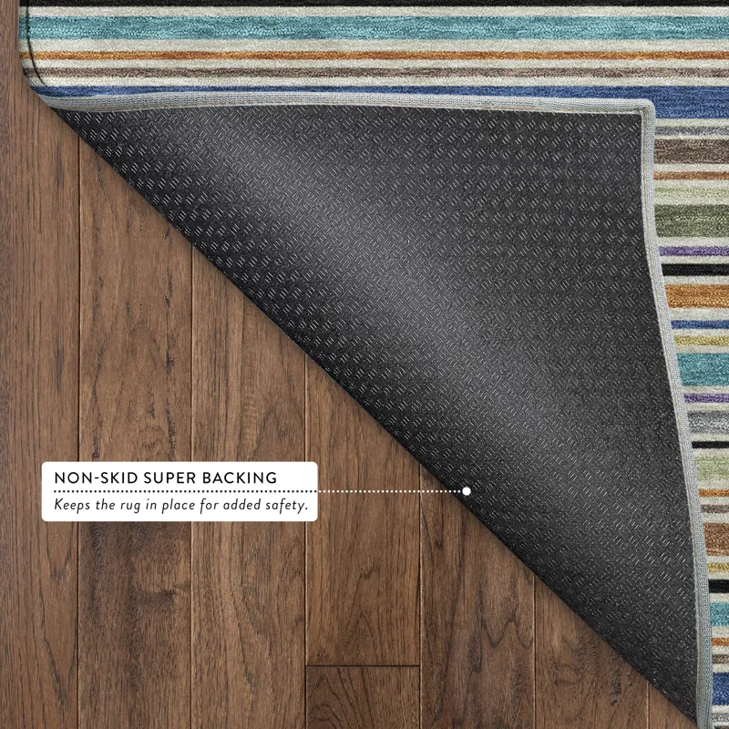 Luxury Washable Indoor/Outdoor Soft Essentials Jewel 2\'3\" x 7\'6\" Runner Rug