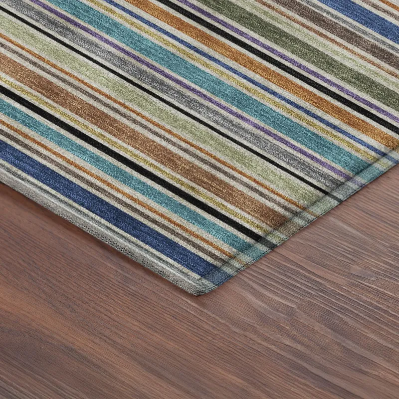 Luxury Washable Indoor/Outdoor Soft Essentials Jewel 2\'3\" x 7\'6\" Runner Rug