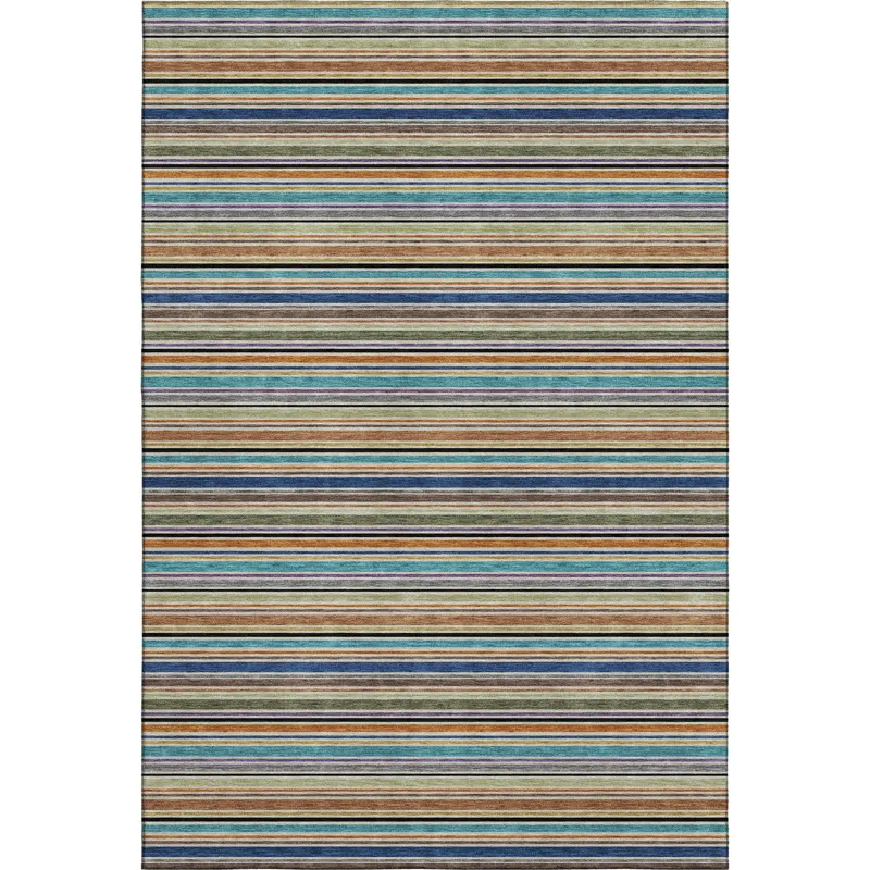 Luxury Washable Indoor/Outdoor Soft Essentials Jewel 3\' x 5\' Rug