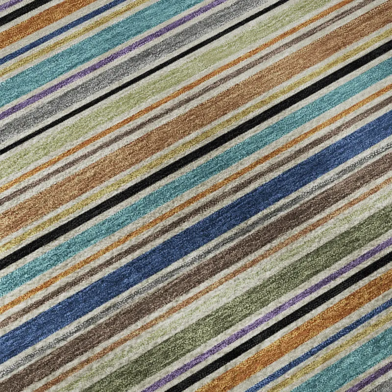 Luxury Washable Indoor/Outdoor Soft Essentials Jewel 2\'3\" x 7\'6\" Runner Rug