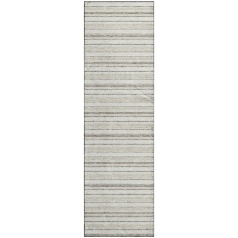 Luxury Washable Indoor/Outdoor Soft Essentials Linen 2\'3\" x 7\'6\" Runner Rug