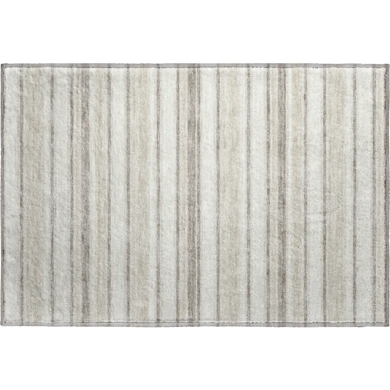 Luxury Washable Indoor/Outdoor Soft Essentials Linen 1\'8\" x 2\'6\" Rug