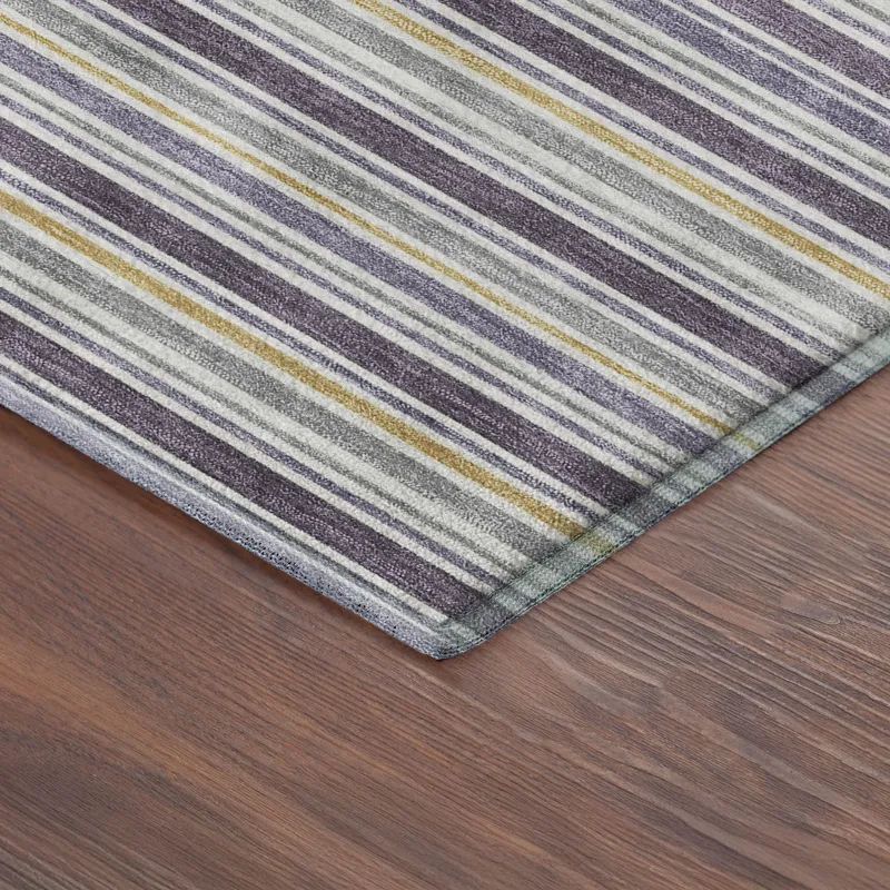 Luxury Washable Indoor/Outdoor Soft Essentials Plum 8\' x 8\' Round Rug