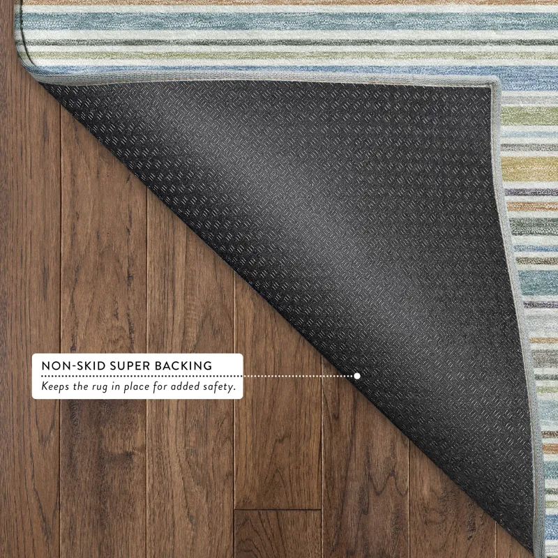 Luxury Washable Indoor/Outdoor Soft Essentials Seaside 3\' x 5\' Rug