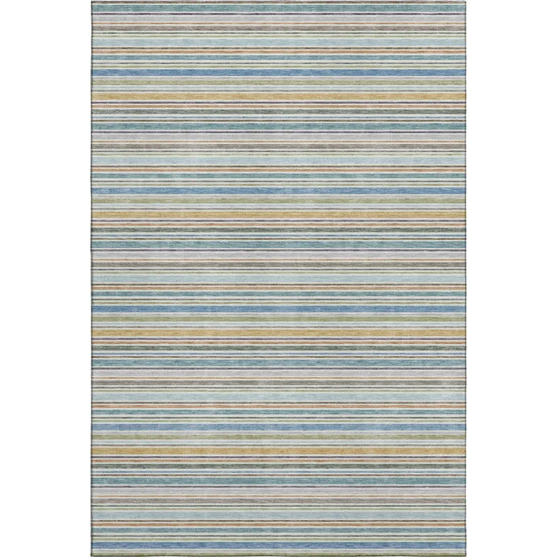 Luxury Washable Indoor/Outdoor Soft Essentials Seaside 3\' x 5\' Rug