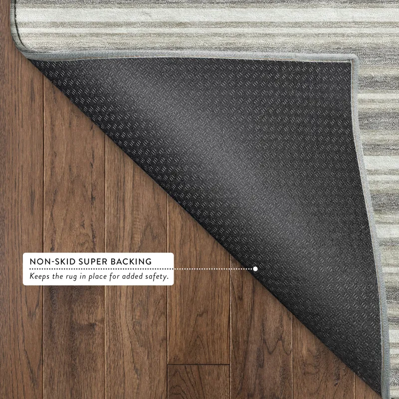 Luxury Washable Indoor/Outdoor Soft Essentials Taupe 3\' x 5\' Rug