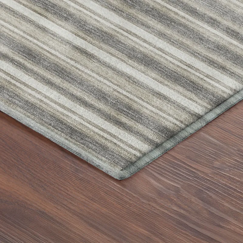 Luxury Washable Indoor/Outdoor Soft Essentials Taupe 3\' x 5\' Rug
