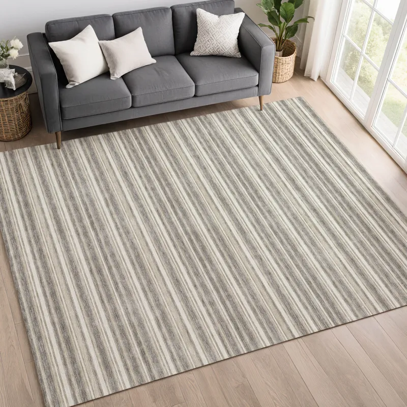 Luxury Washable Indoor/Outdoor Soft Essentials Taupe 3\' x 5\' Rug