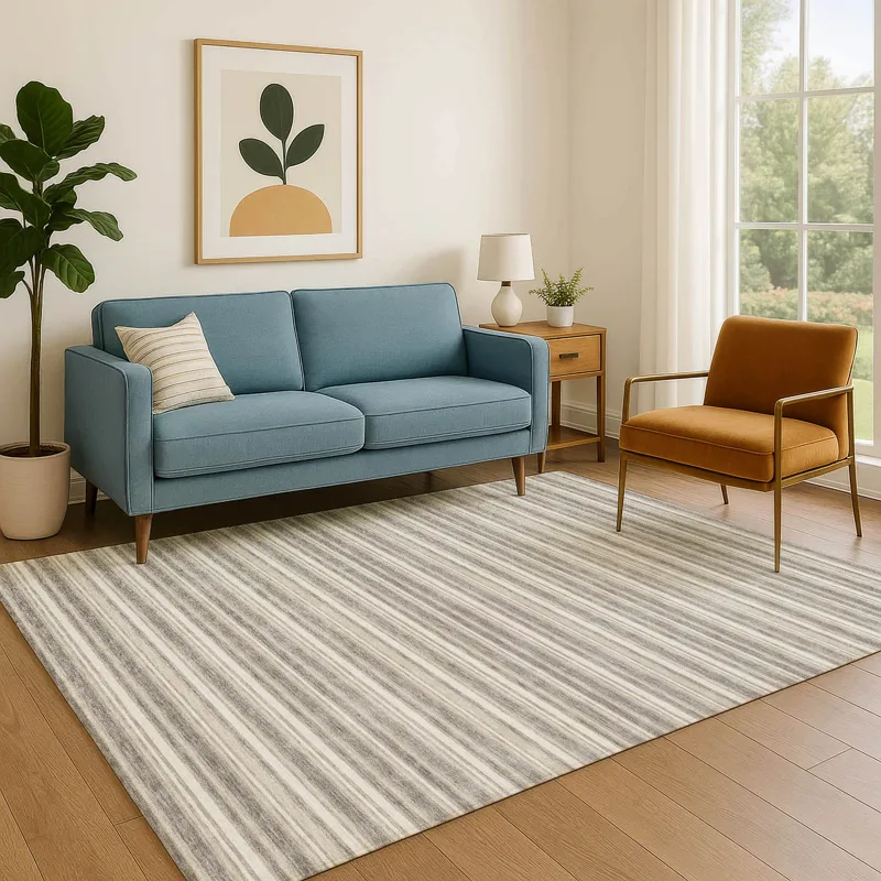 Luxury Washable Indoor/Outdoor Soft Essentials Taupe 3\' x 5\' Rug