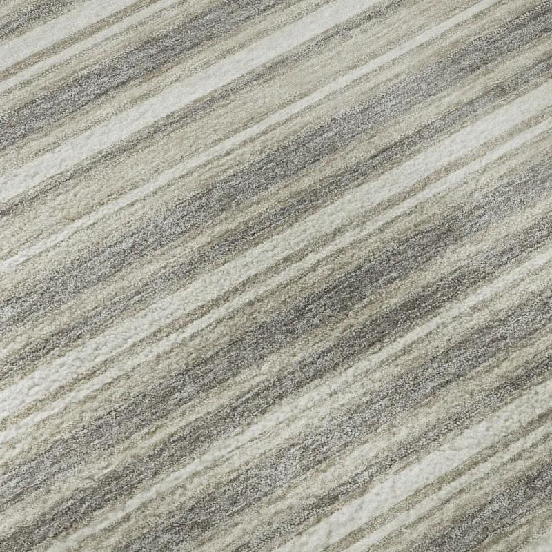 Luxury Washable Indoor/Outdoor Soft Essentials Taupe 3\' x 5\' Rug