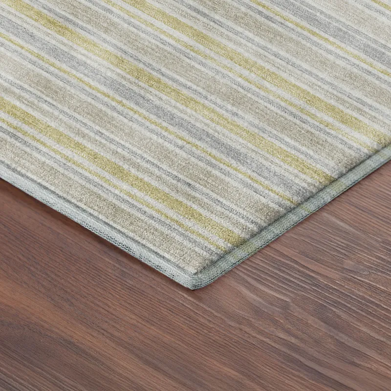 Luxury Washable Indoor/Outdoor Soft Essentials Wheat 2\'6\" x 3\'10\" Rug