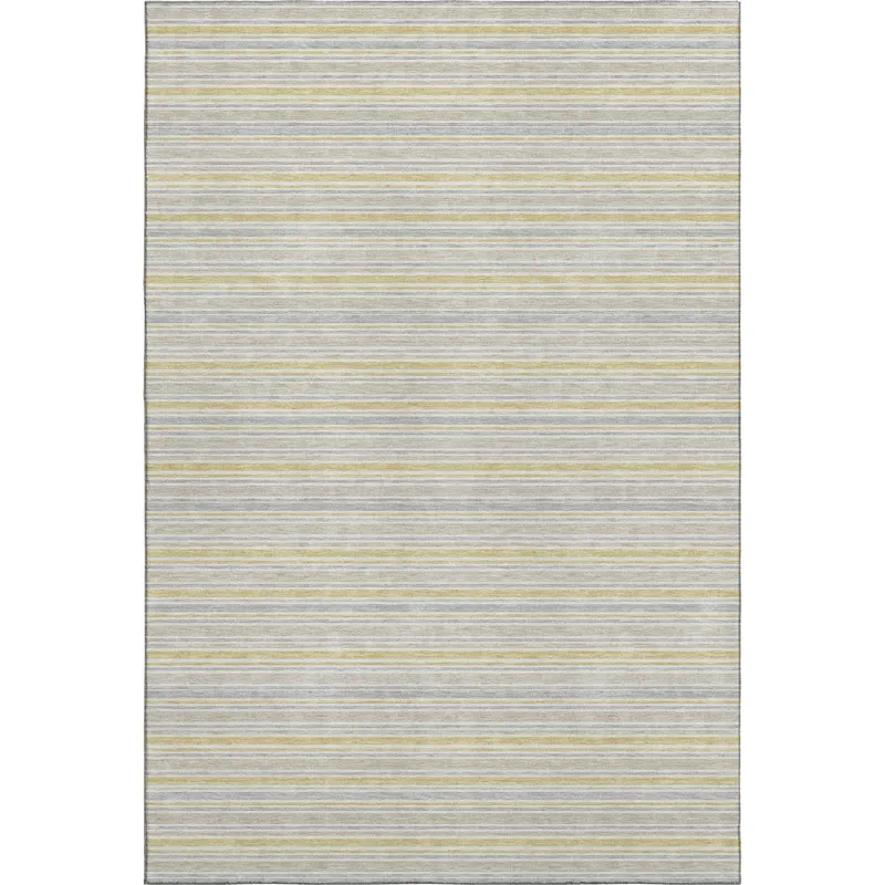 Luxury Washable Indoor/Outdoor Soft Essentials Wheat 2\'6\" x 3\'10\" Rug