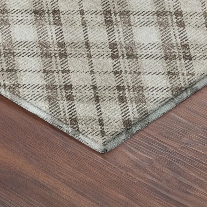 Luxury Washable Indoor/Outdoor Soft Essentials Beige 2\'6\" x 3\'10\" Rug