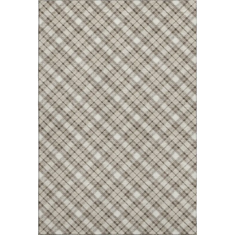 Luxury Washable Indoor/Outdoor Soft Essentials Beige 2\'6\" x 3\'10\" Rug