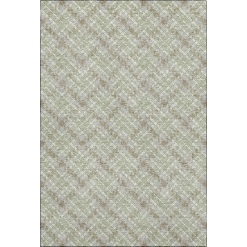 Luxury Washable Indoor/Outdoor Soft Essentials Celery 10\' x 14\' Rug