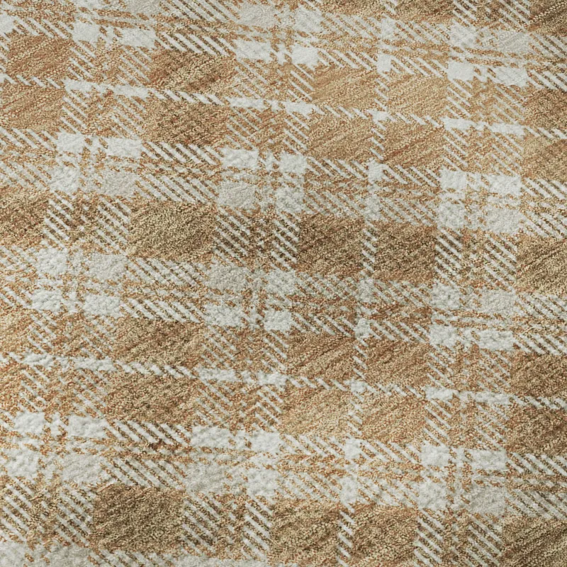 Luxury Washable Indoor/Outdoor Soft Essentials Copper 1\'8\" x 2\'6\" Rug