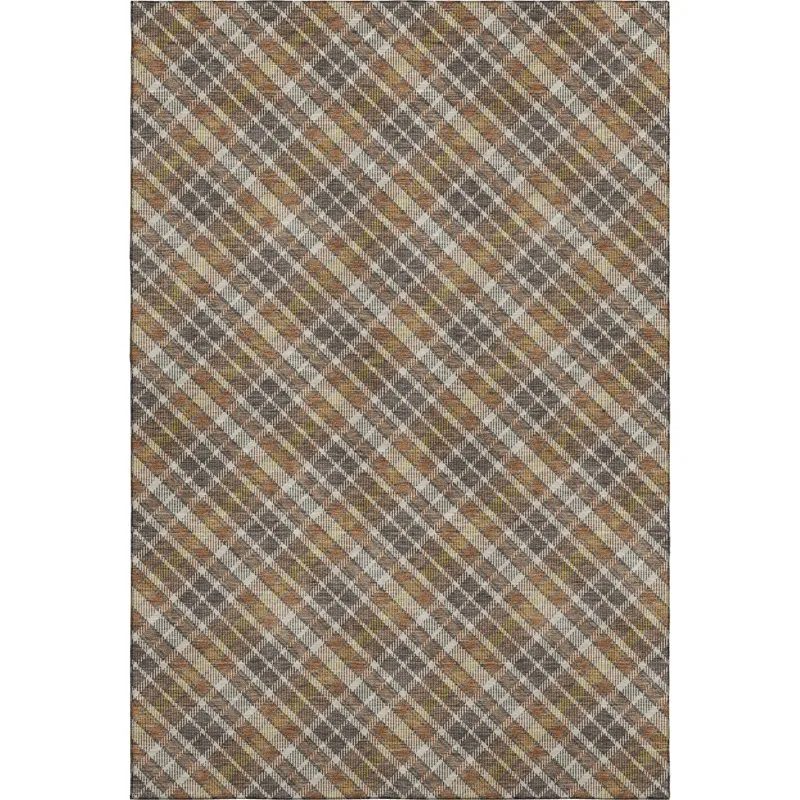 Luxury Washable Indoor/Outdoor Soft Essentials Earth 2\'6\" x 3\'10\" Rug