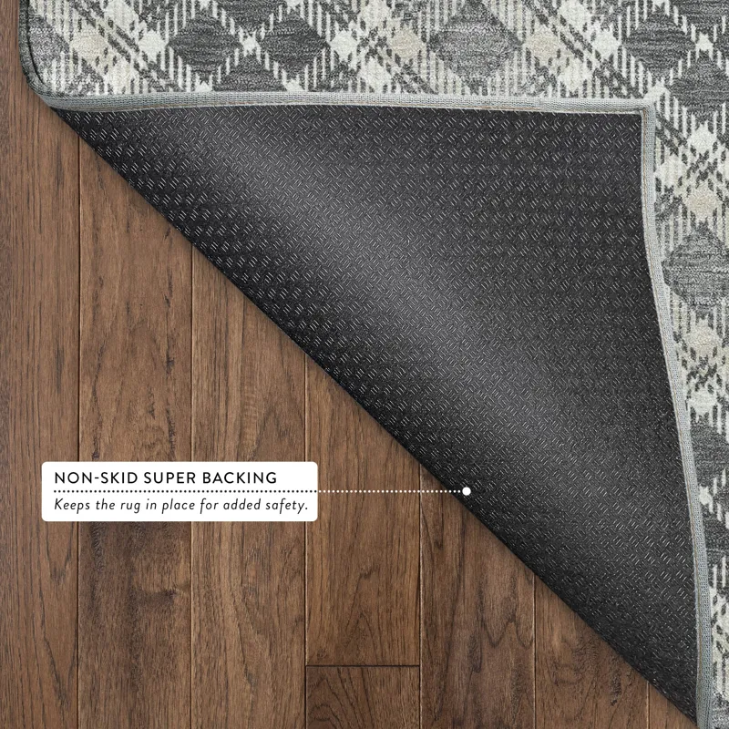 Luxury Washable Indoor/Outdoor Soft Essentials Gray 10\' x 14\' Rug