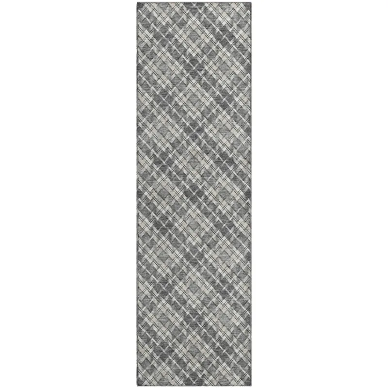 Luxury Washable Indoor/Outdoor Soft Essentials Gray 2\'3\" x 7\'6\" Runner Rug