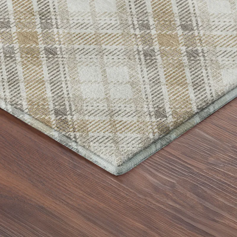 Luxury Washable Indoor/Outdoor Soft Essentials Ivory 8\' x 10\' Rug