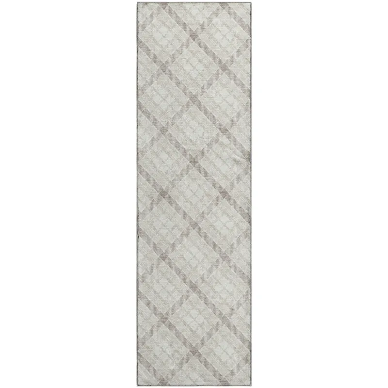 Luxury Washable Indoor/Outdoor Soft Essentials Linen 2\'3\" x 7\'6\" Runner Rug