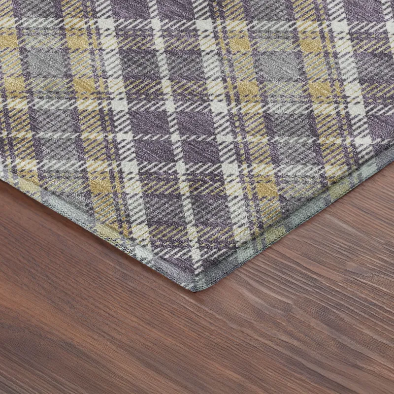 Luxury Washable Indoor/Outdoor Soft Essentials Plum 10\' x 14\' Rug