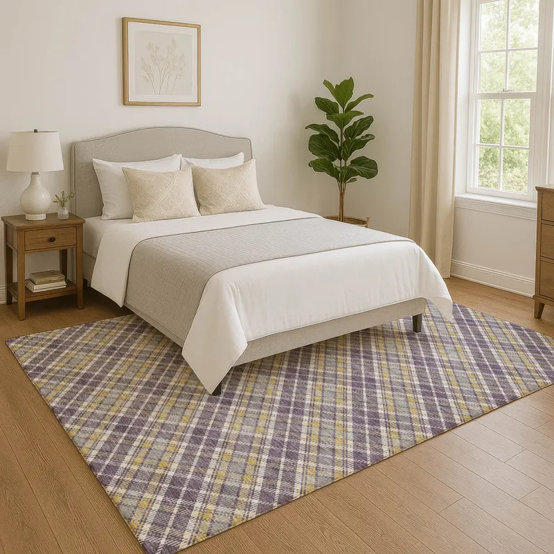 Luxury Washable Indoor/Outdoor Soft Essentials Plum 10\' x 14\' Rug