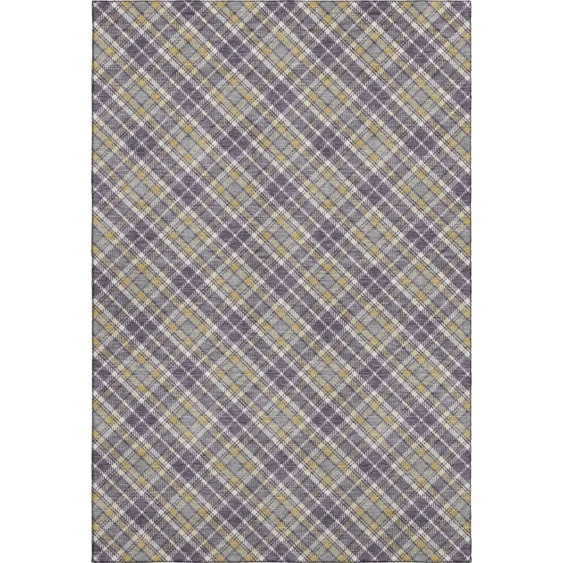 Luxury Washable Indoor/Outdoor Soft Essentials Plum 10\' x 14\' Rug